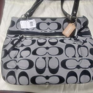 Coach Poppy Moonlight glam tote